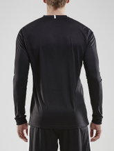 Craft Sport Long Sleeve Shirt (Jersey) Squad Solid - high elasticity, ergonomic design - black Men